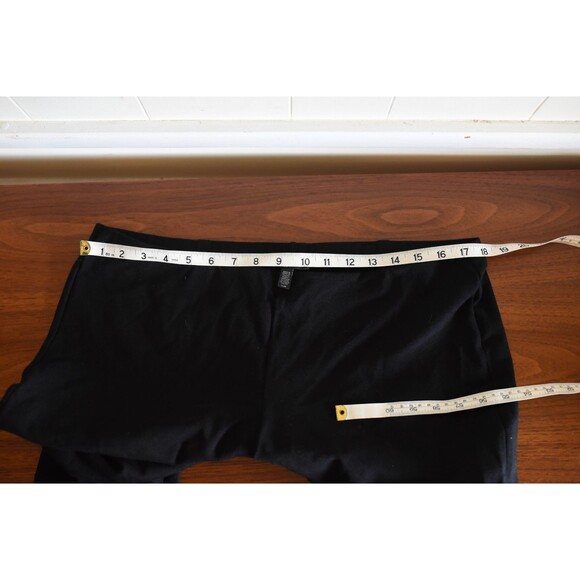 EILEEN FISHER Pull-On Pants Womens Sz L Black Stretch Viscose Nylon Spandex - Picture 6 of 7